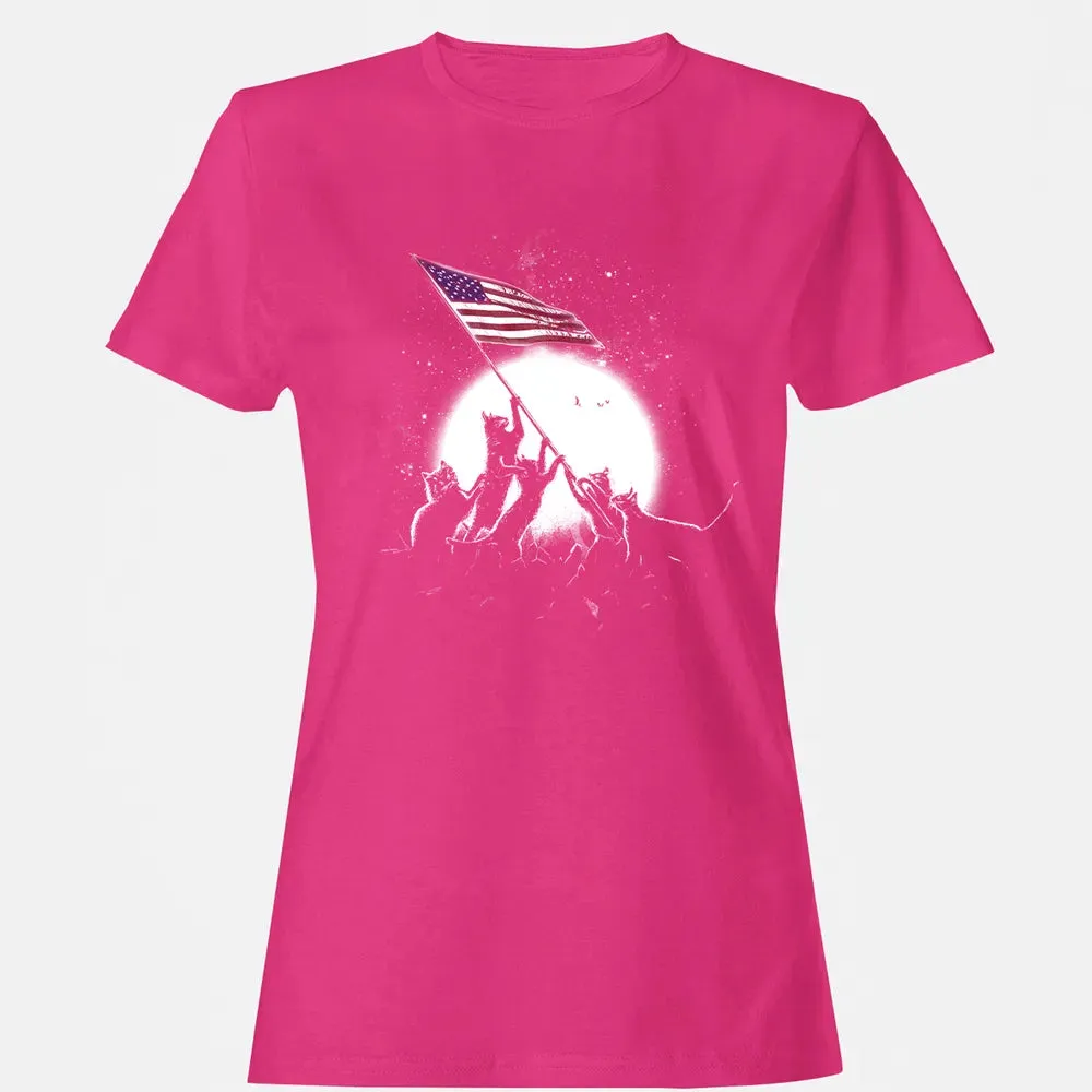 CATS AMERICAN FLAG Women's T-shirt - 6