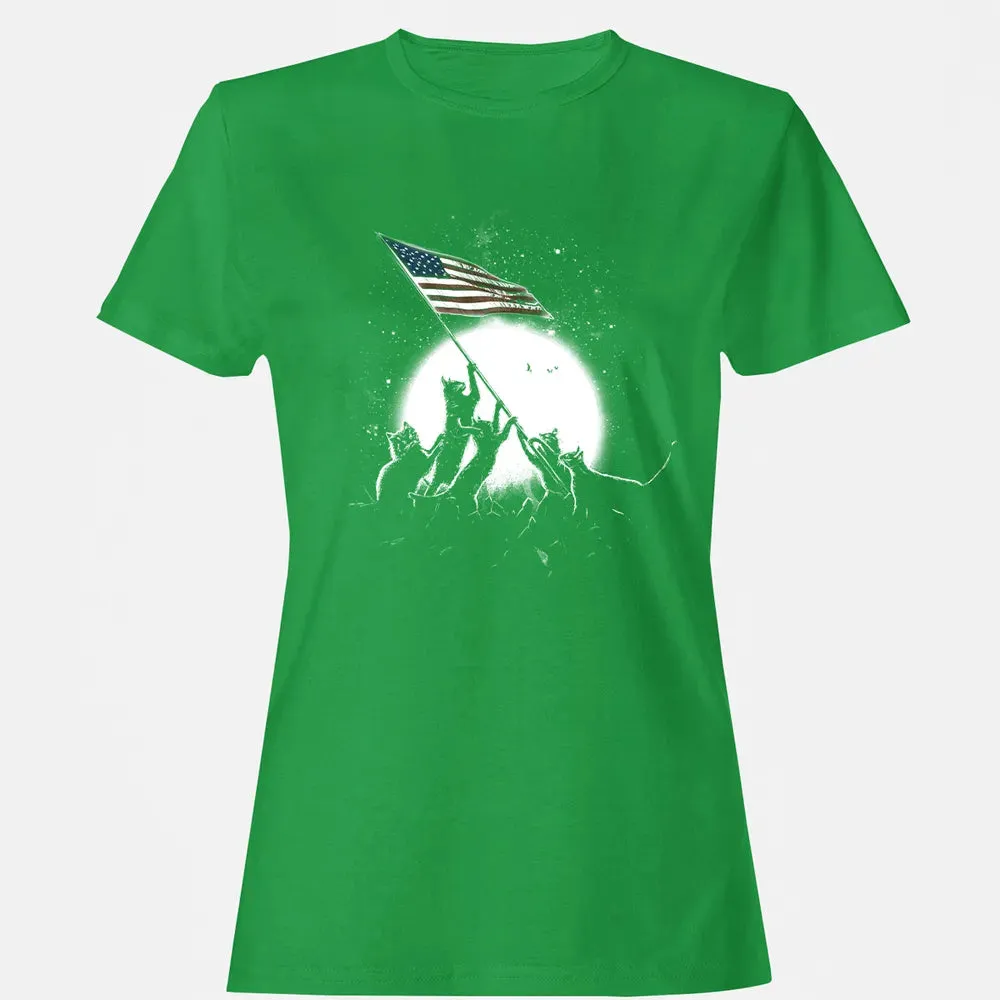 CATS AMERICAN FLAG Women's T-shirt - 7