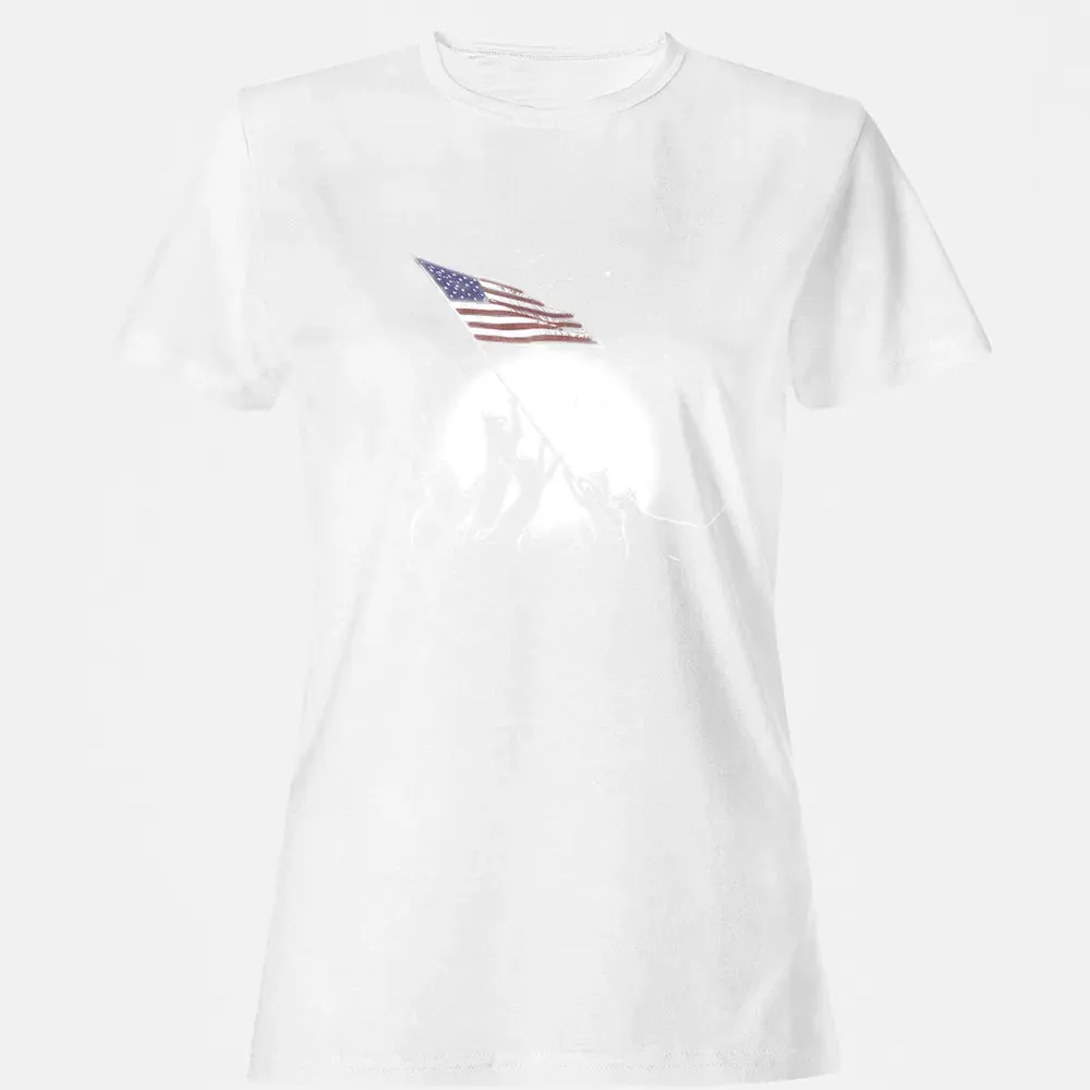 CATS AMERICAN FLAG Women's T-shirt - 16