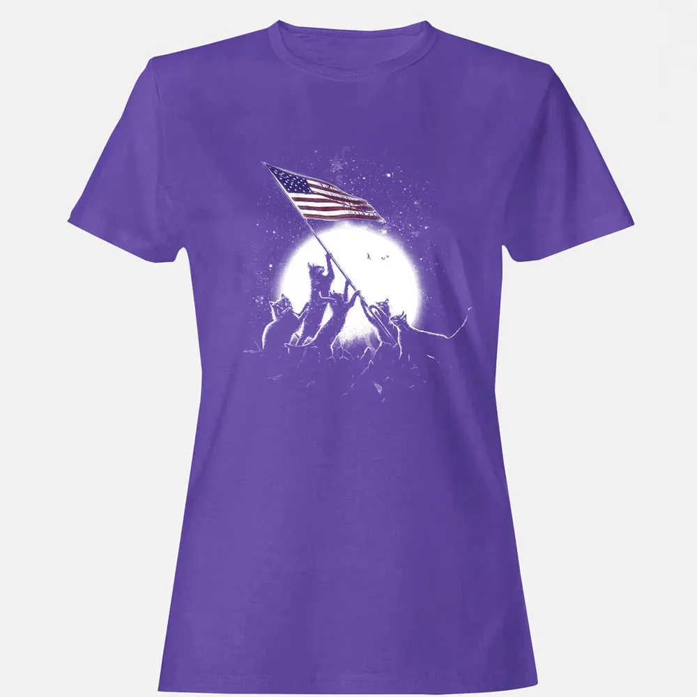 CATS AMERICAN FLAG Women's T-shirt - 12