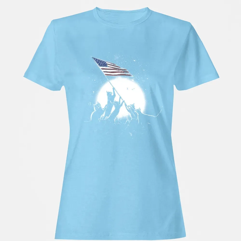 CATS AMERICAN FLAG Women's T-shirt - 8