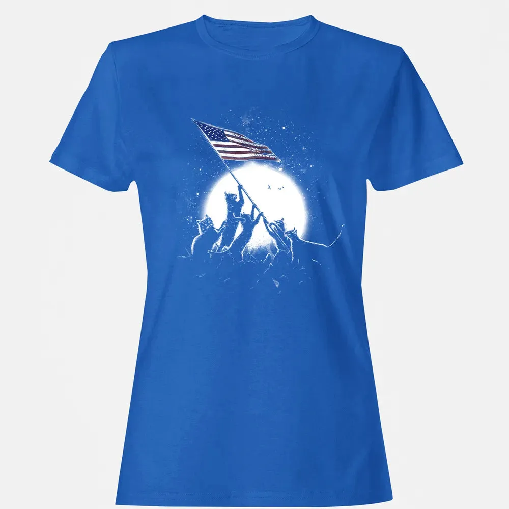 CATS AMERICAN FLAG Women's T-shirt - 14