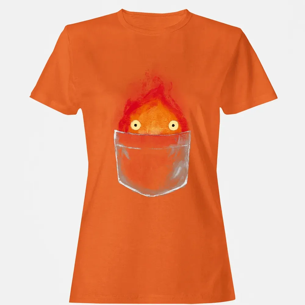 Calcifer in pocket Women's T-shirt - 11