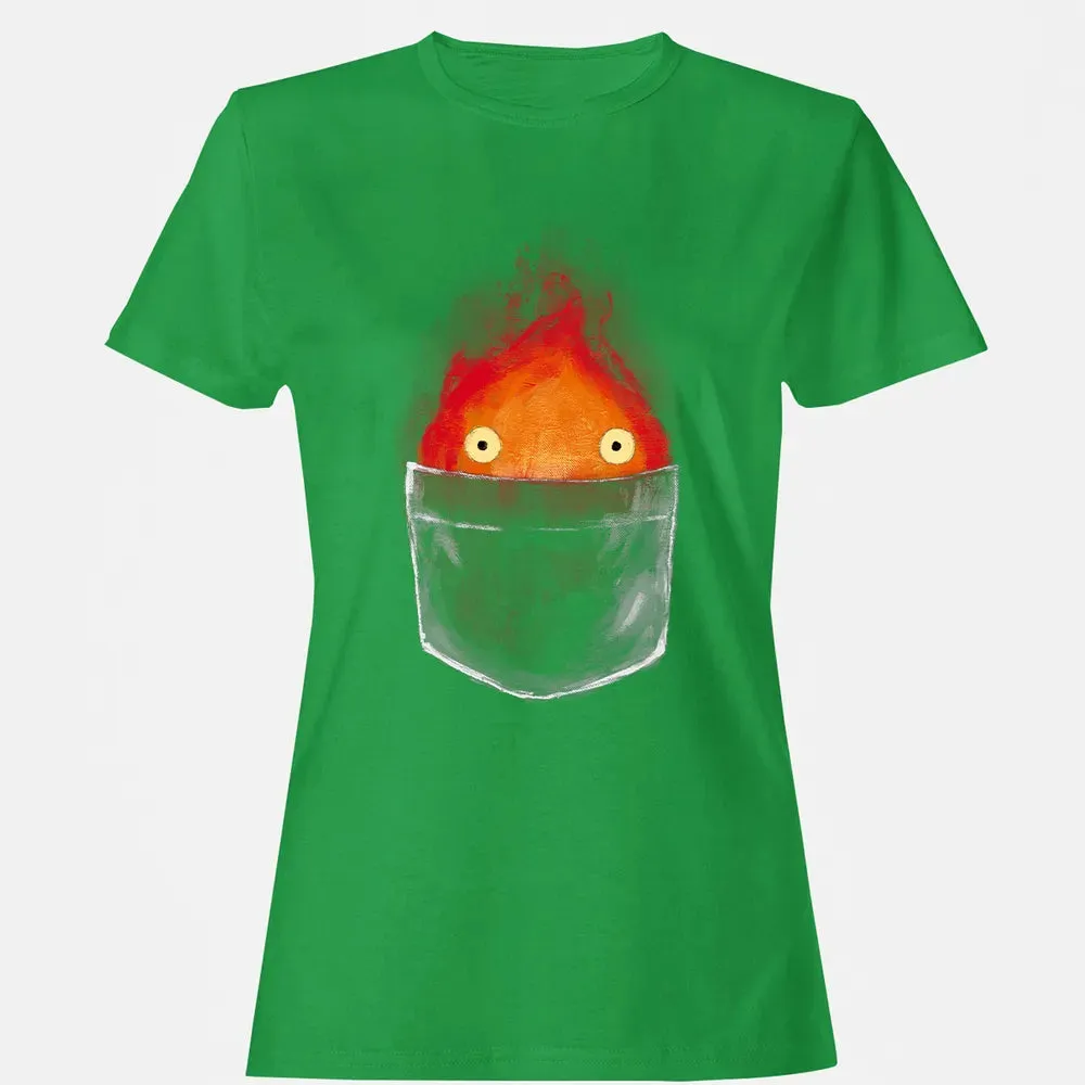 Calcifer in pocket Women's T-shirt - 7