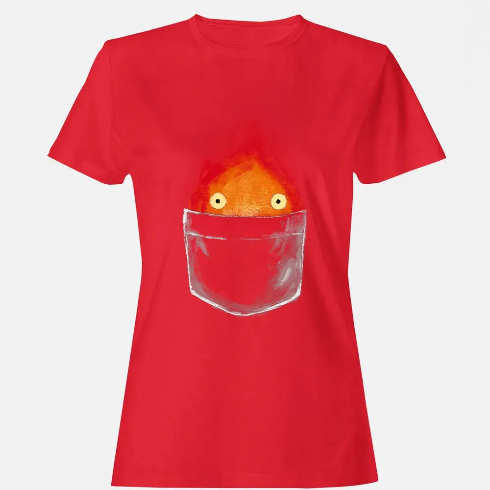 Calcifer in pocket Women's T-shirt - 13