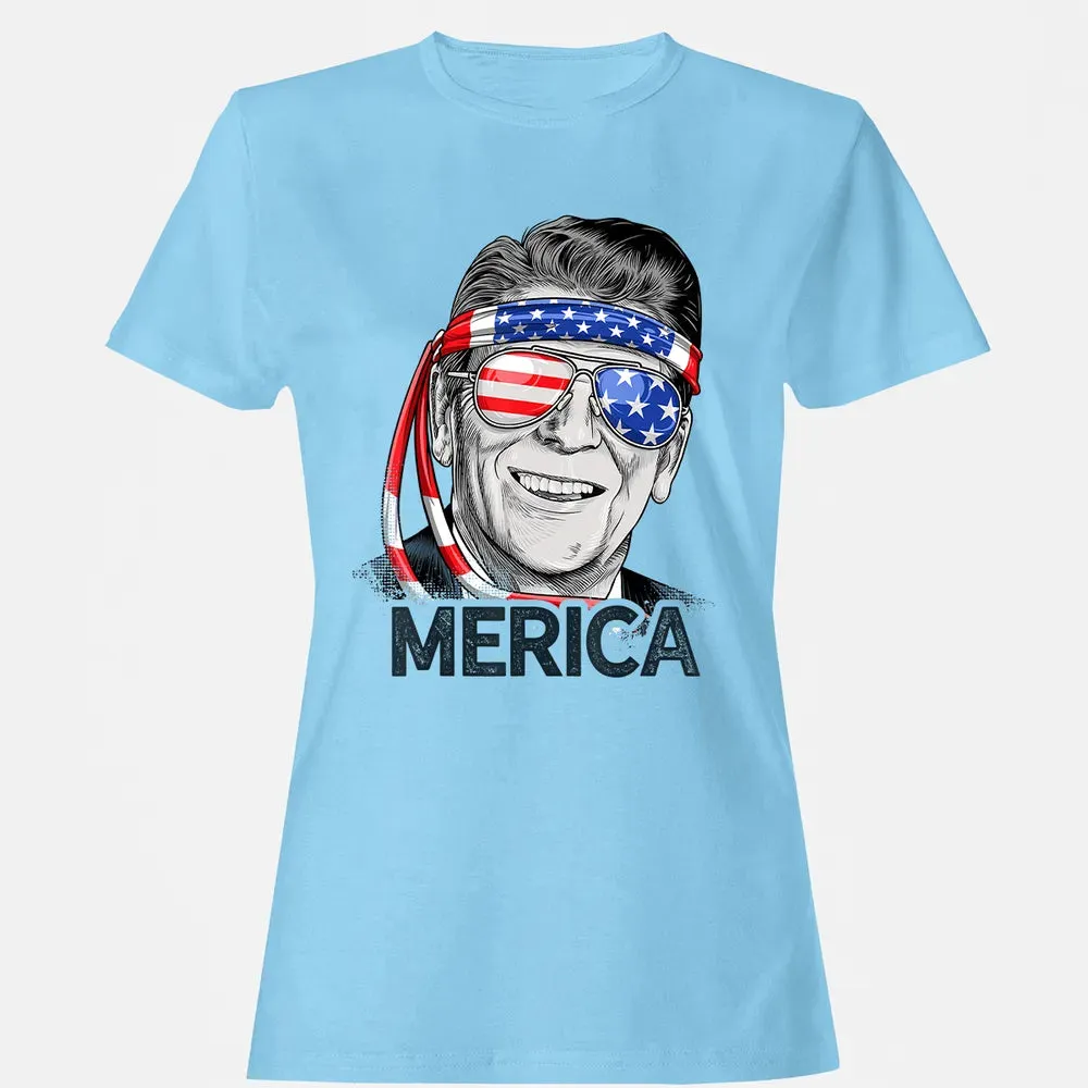 Reagan Ronald Merica 4th of July  Men US President Women's T-shirt - 8