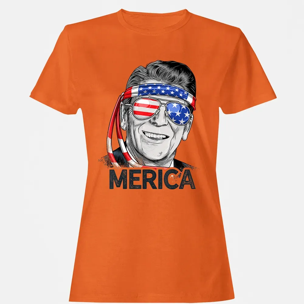 Reagan Ronald Merica 4th of July  Men US President Women's T-shirt - 11