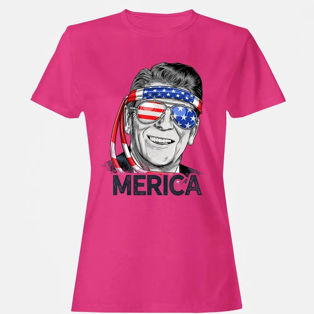 Reagan Ronald Merica 4th of July  Men US President Women's T-shirt - 6