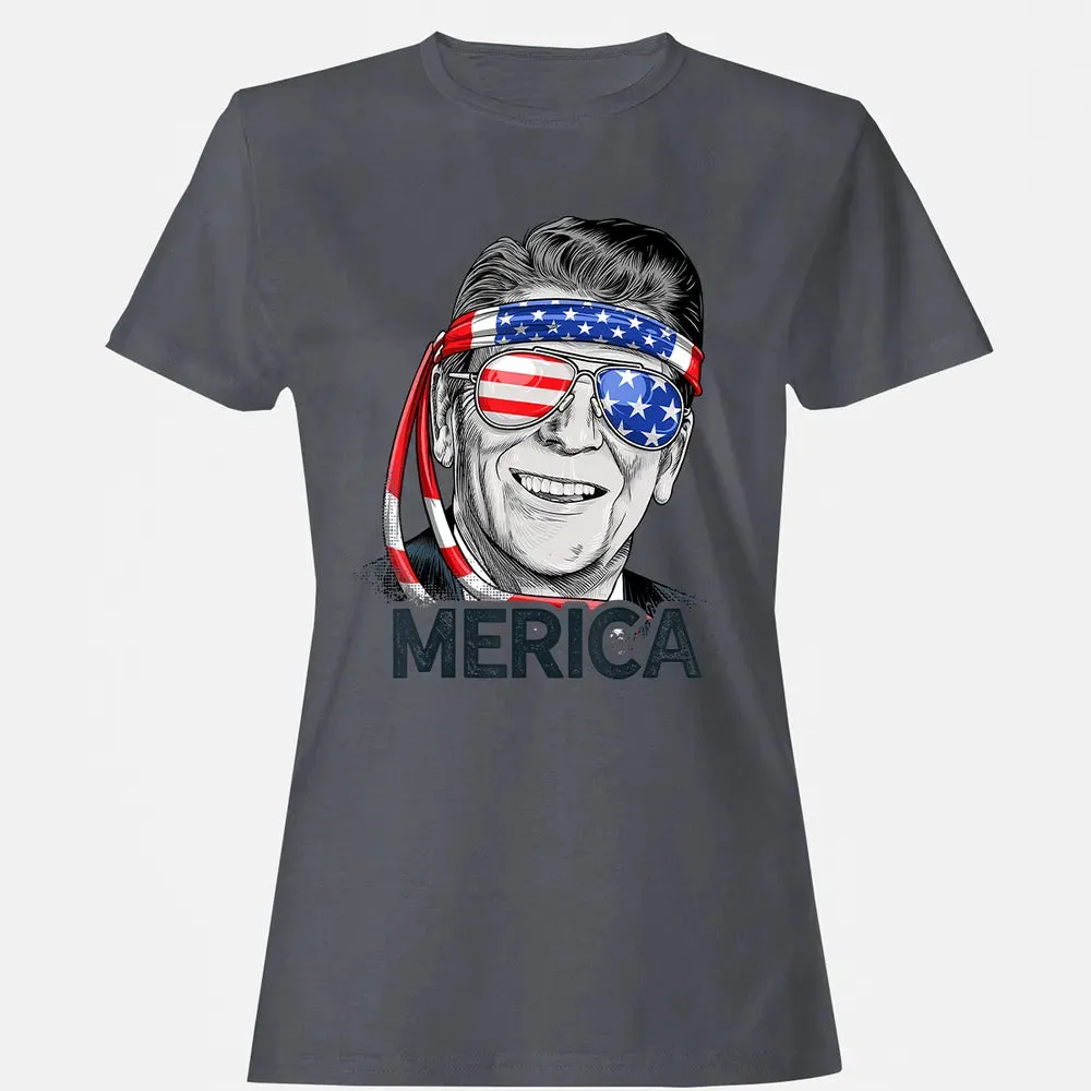 Reagan Ronald Merica 4th of July  Men US President Women's T-shirt - 5
