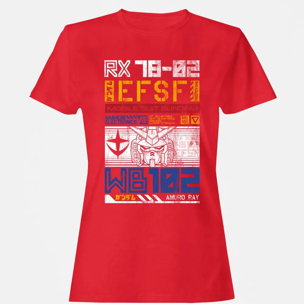 Federation Force - Mobile Suit RX 78 Women's T-shirt - 13