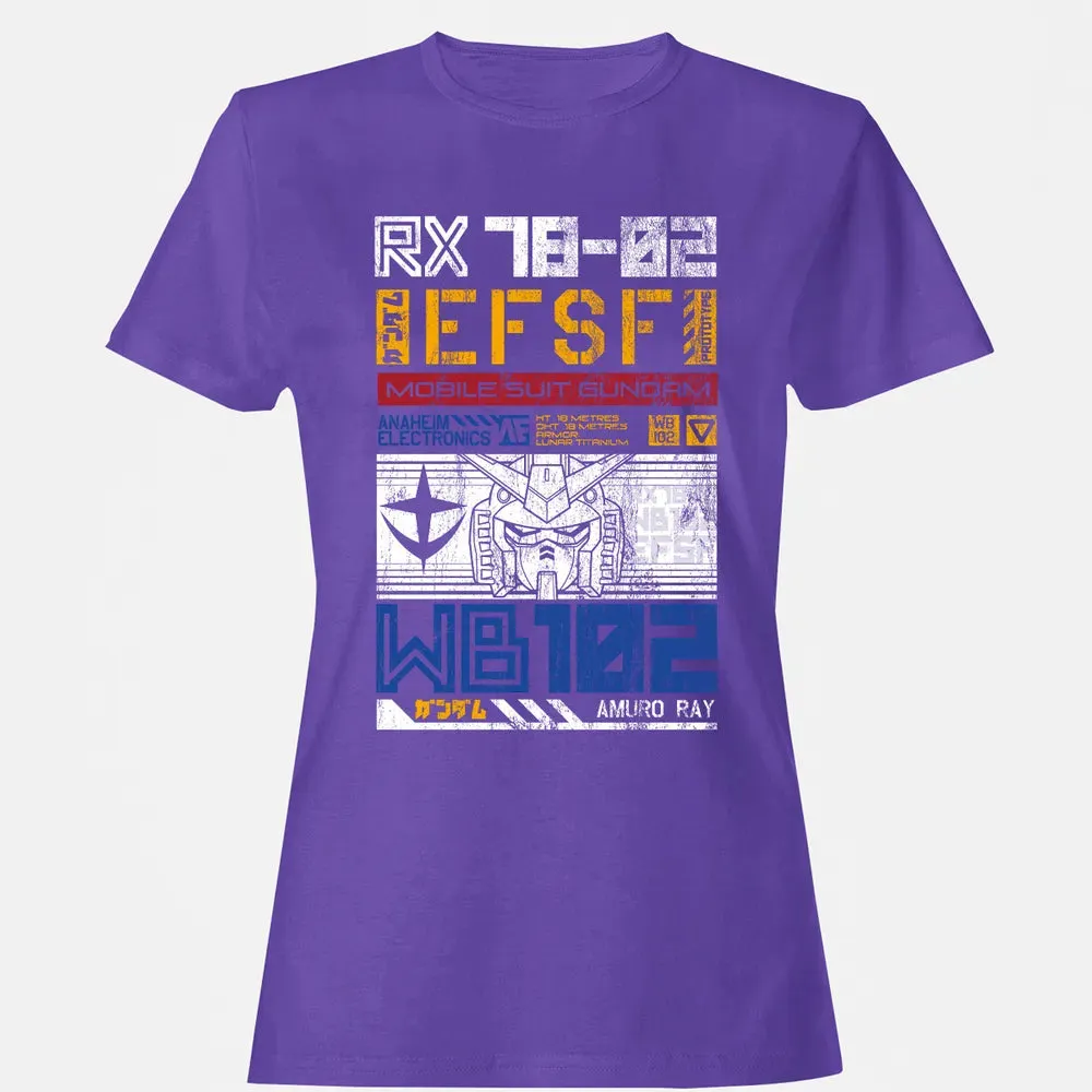 Federation Force - Mobile Suit RX 78 Women's T-shirt - 12