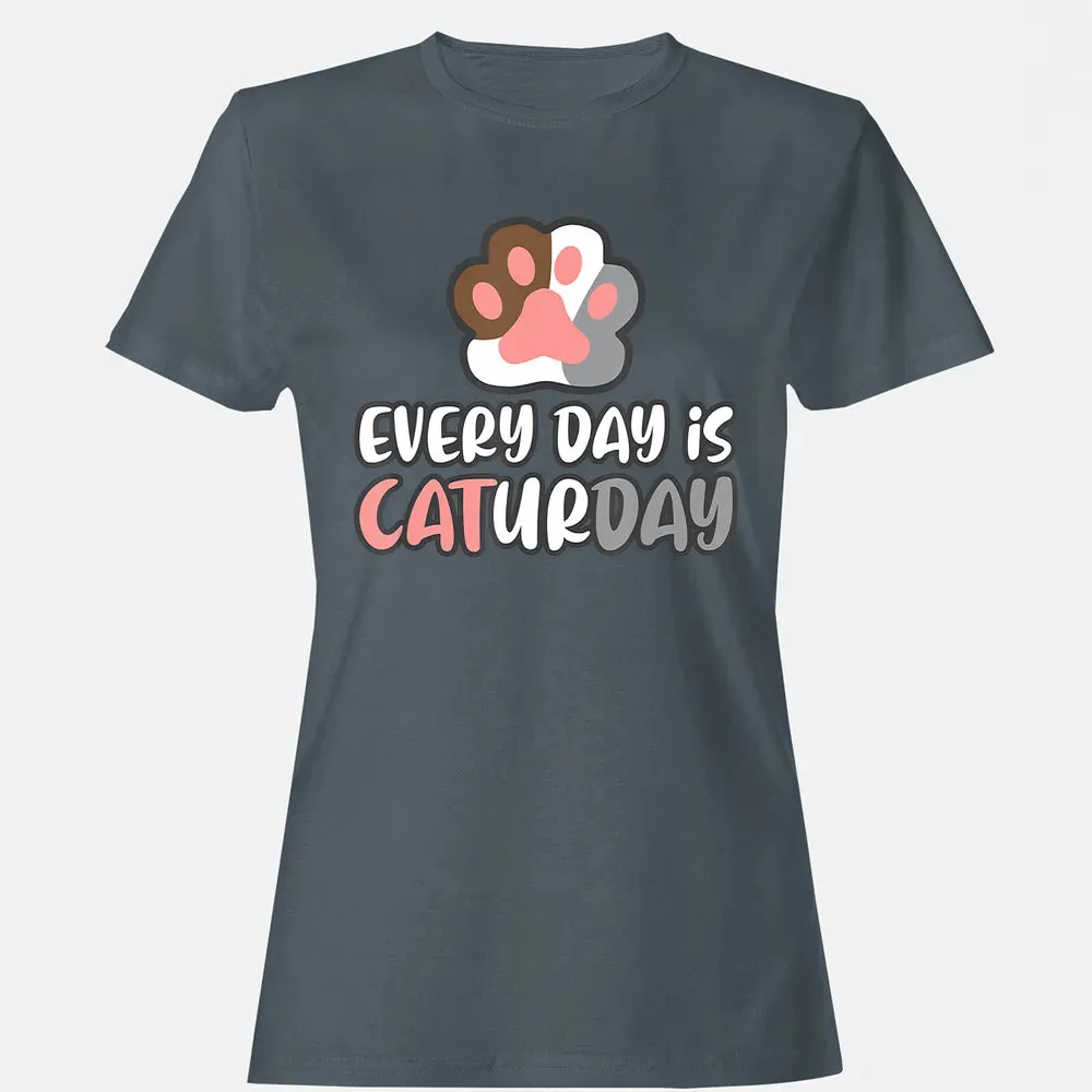 Ca Everyday Is Caturday Cat Women's T-shirt - 3