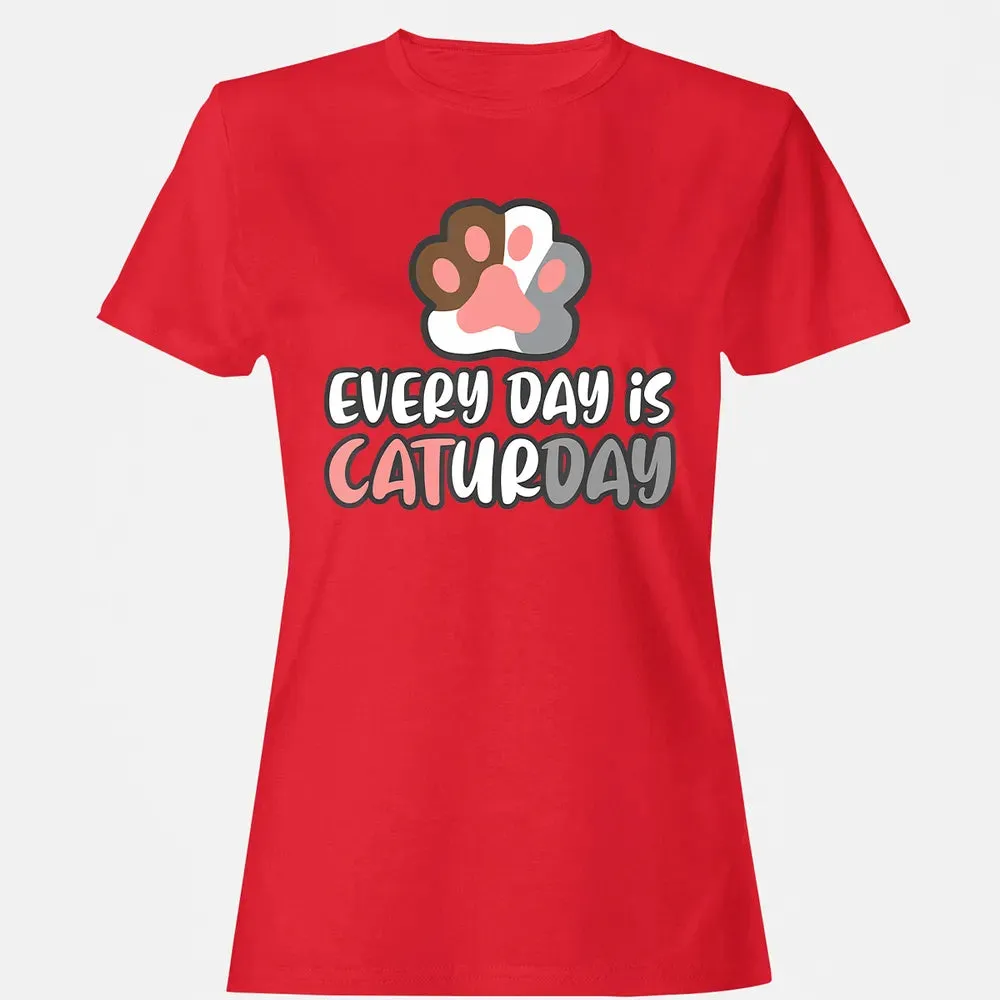 Ca Everyday Is Caturday Cat Women's T-shirt - 13