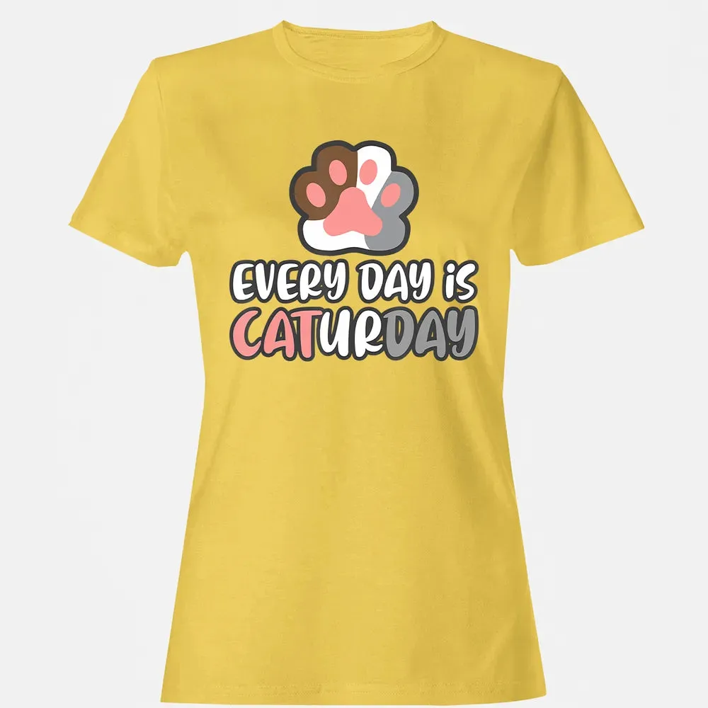 Ca Everyday Is Caturday Cat Women's T-shirt - 4