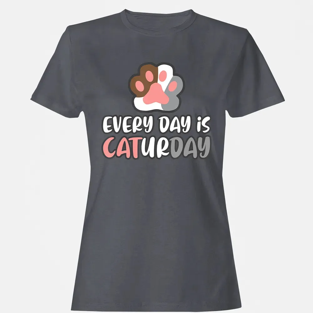 Ca Everyday Is Caturday Cat Women's T-shirt - 5