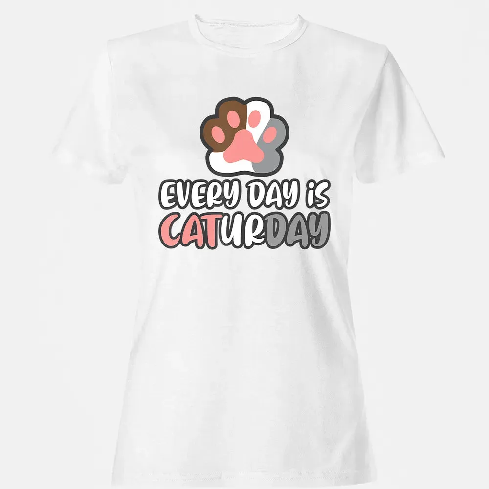 Ca Everyday Is Caturday Cat Women's T-shirt - 16