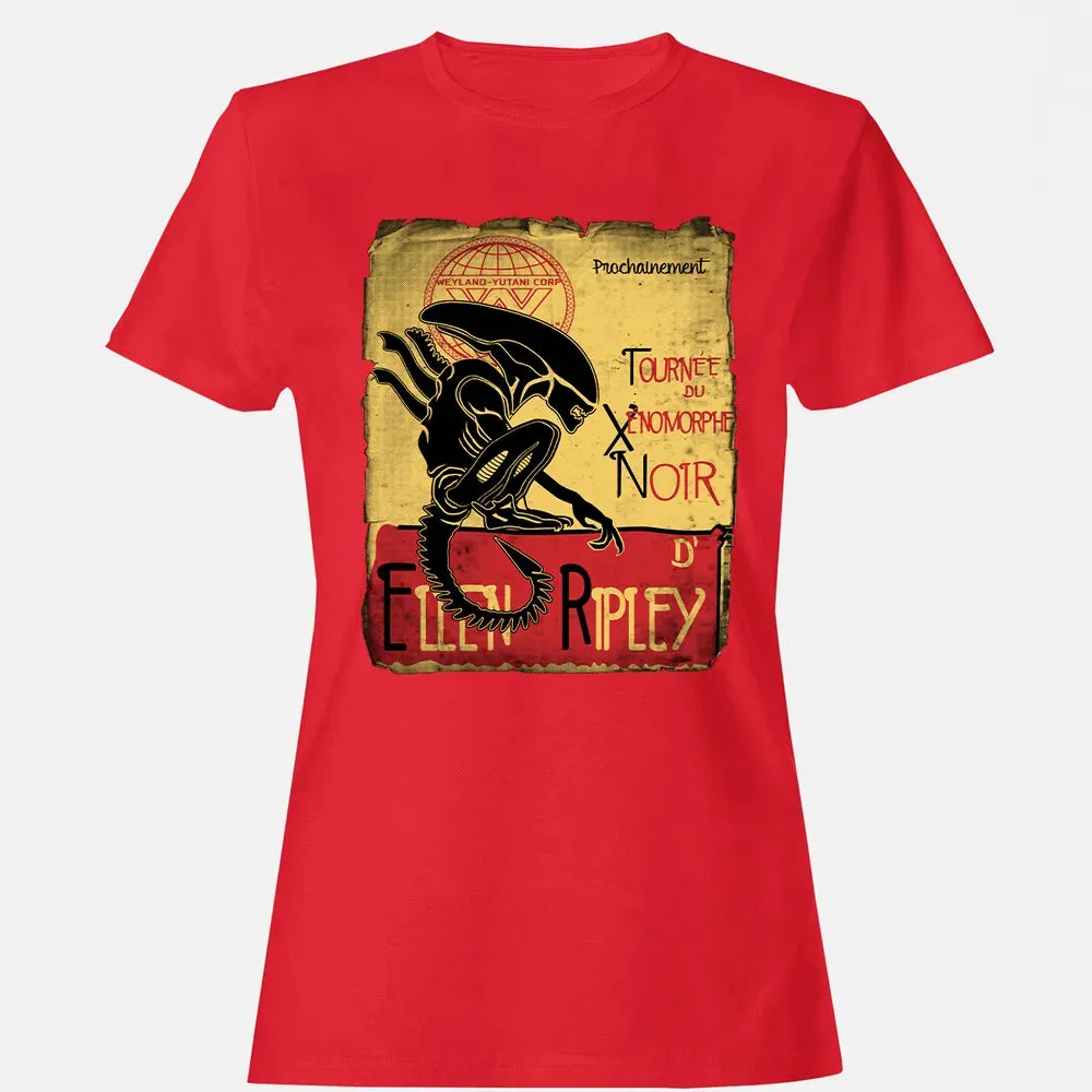 Tournee Du Xenomorphe Noir Women's T-shirt - 13
