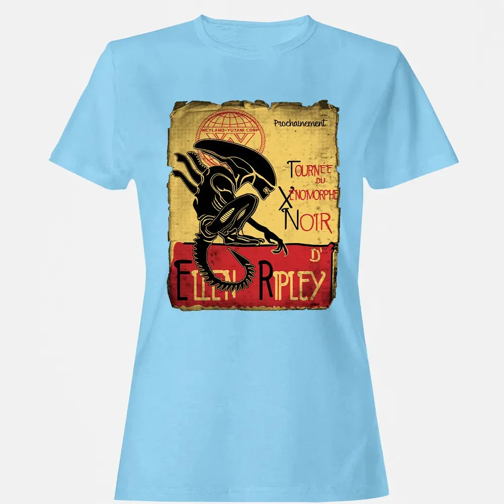 Tournee Du Xenomorphe Noir Women's T-shirt - 8