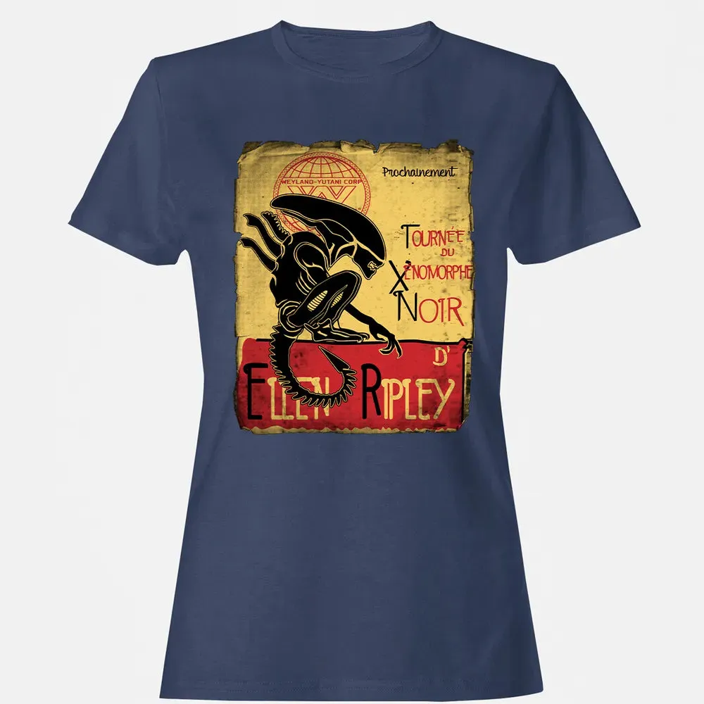 Tournee Du Xenomorphe Noir Women's T-shirt - 10