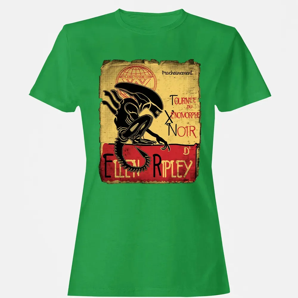 Tournee Du Xenomorphe Noir Women's T-shirt - 7