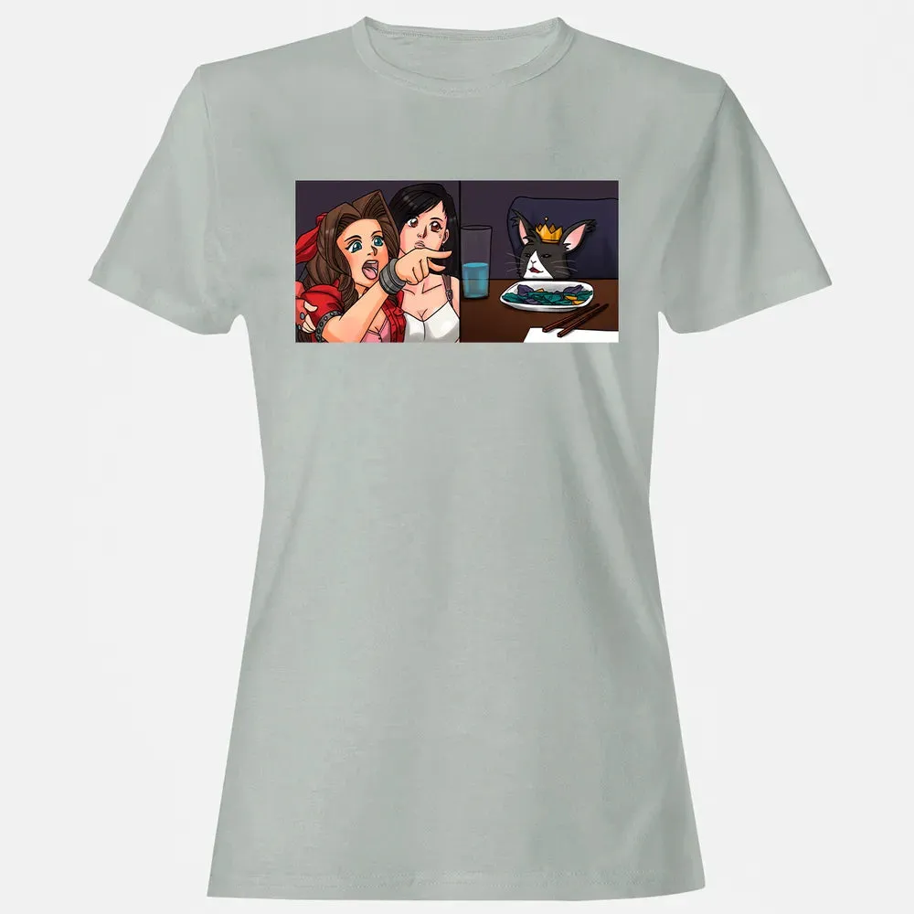 Aerith Yelling At Cat Women's T-shirt - 2