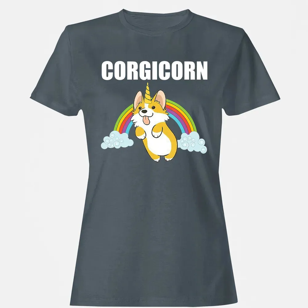 Cute Corgicorn   Funny Corgi Lover  Gift Women's T-shirt - 3