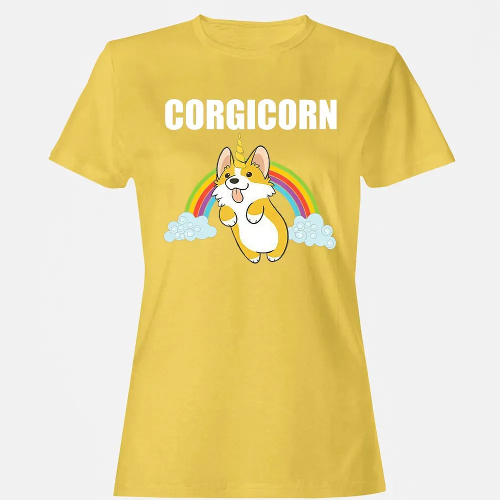 Cute Corgicorn   Funny Corgi Lover  Gift Women's T-shirt - 4
