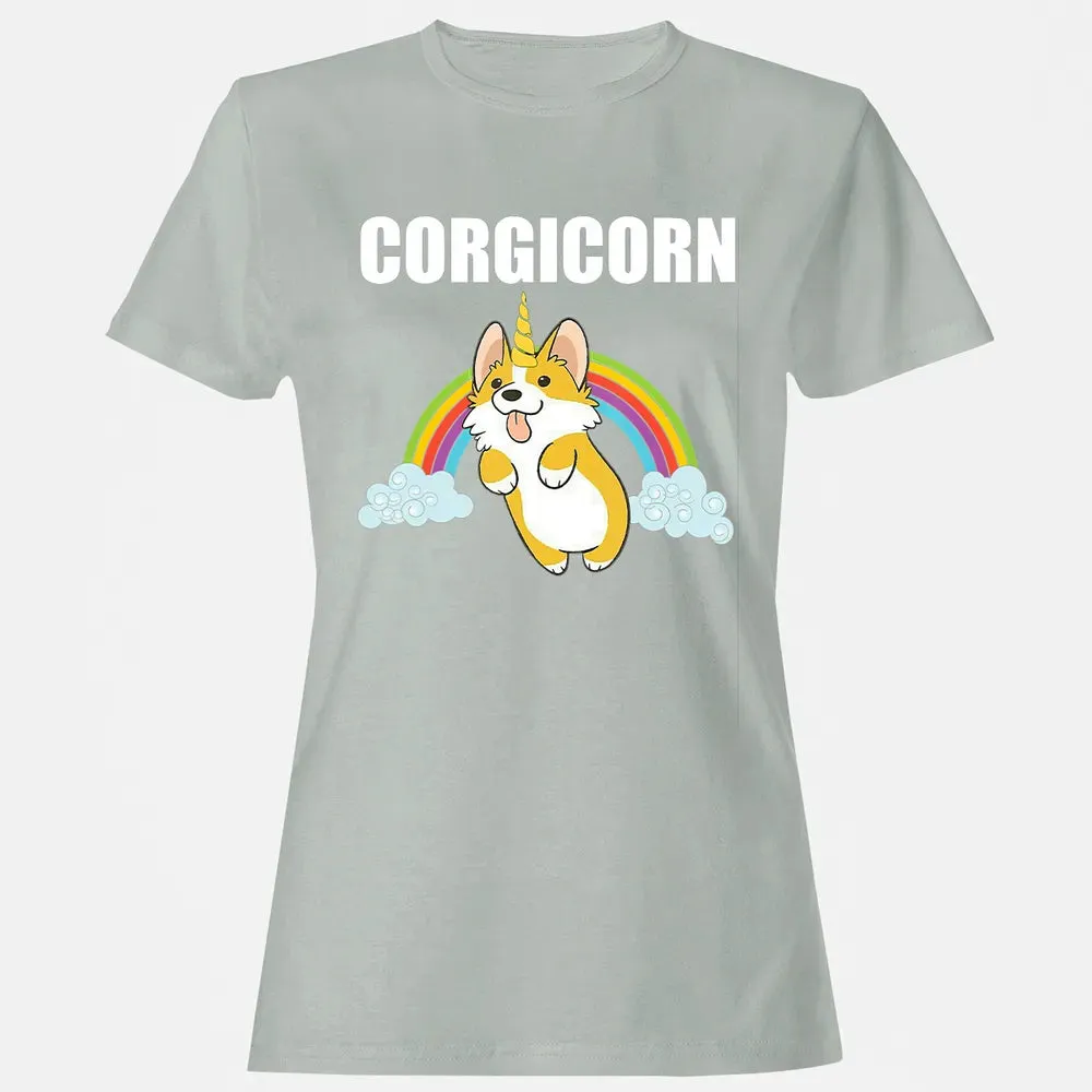 Cute Corgicorn   Funny Corgi Lover  Gift Women's T-shirt - 2