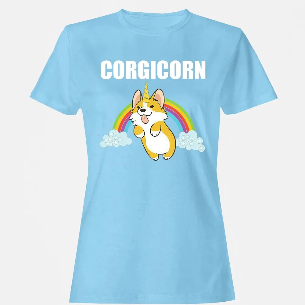 Cute Corgicorn   Funny Corgi Lover  Gift Women's T-shirt - 8