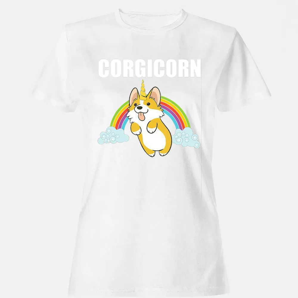 Cute Corgicorn   Funny Corgi Lover  Gift Women's T-shirt - 16