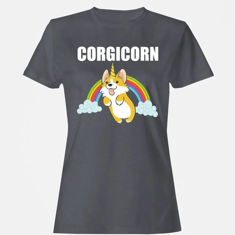 Cute Corgicorn   Funny Corgi Lover  Gift Women's T-shirt - 5