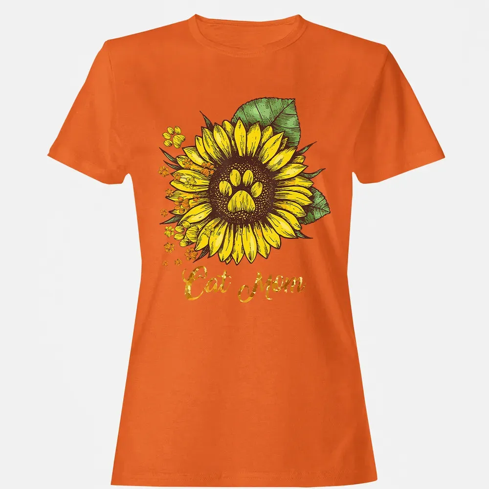Sunflower Cat men woman  Cat Mom Women's T-shirt - 11