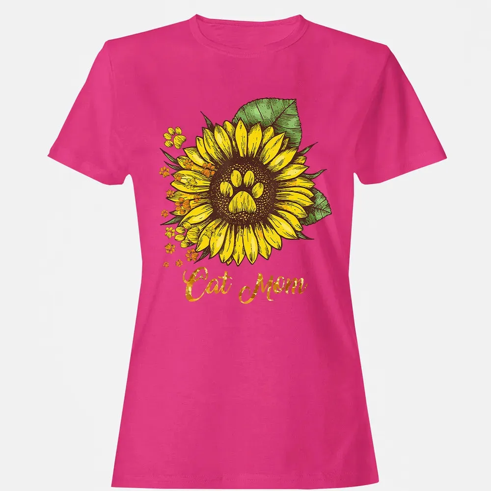 Sunflower Cat men woman  Cat Mom Women's T-shirt - 6