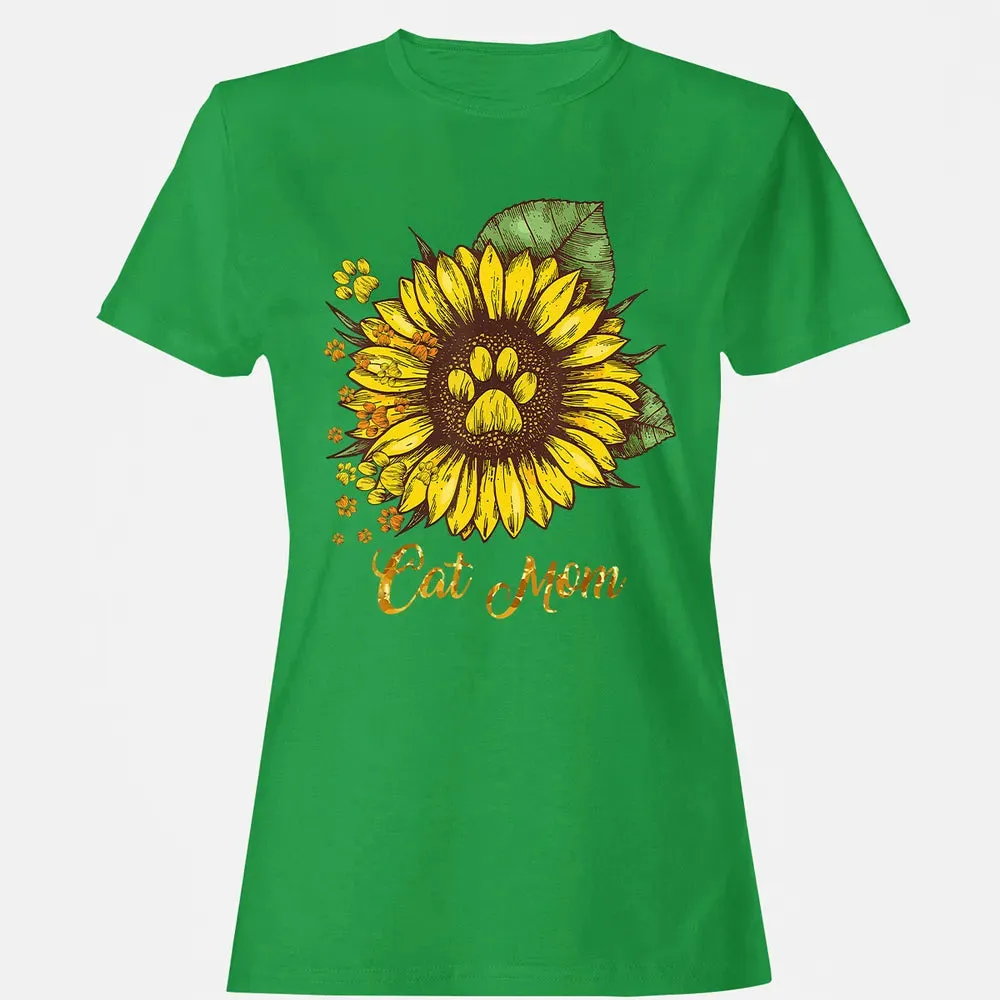 Sunflower Cat men woman  Cat Mom Women's T-shirt - 7