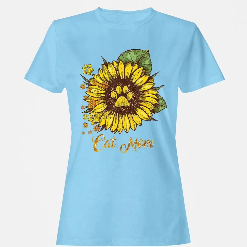 Sunflower Cat men woman  Cat Mom Women's T-shirt - 8