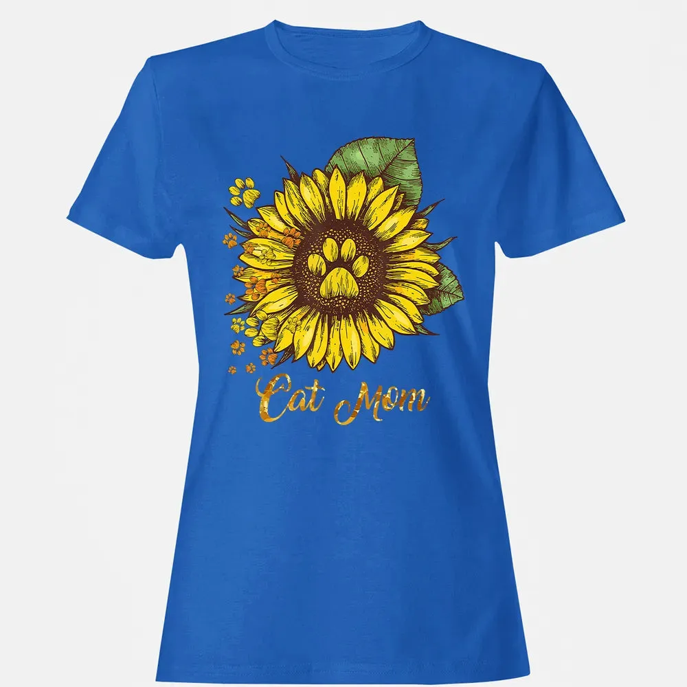 Sunflower Cat men woman  Cat Mom Women's T-shirt - 14
