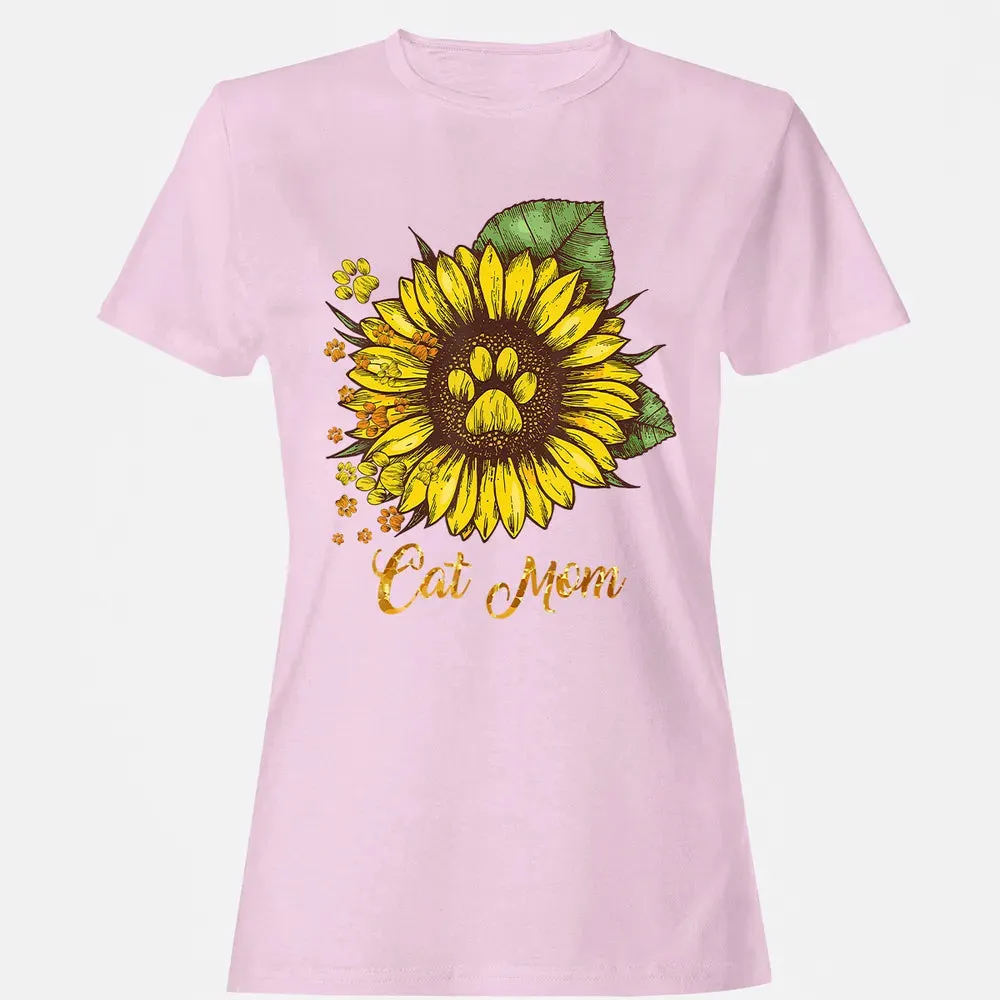 Sunflower Cat men woman  Cat Mom Women's T-shirt - 9