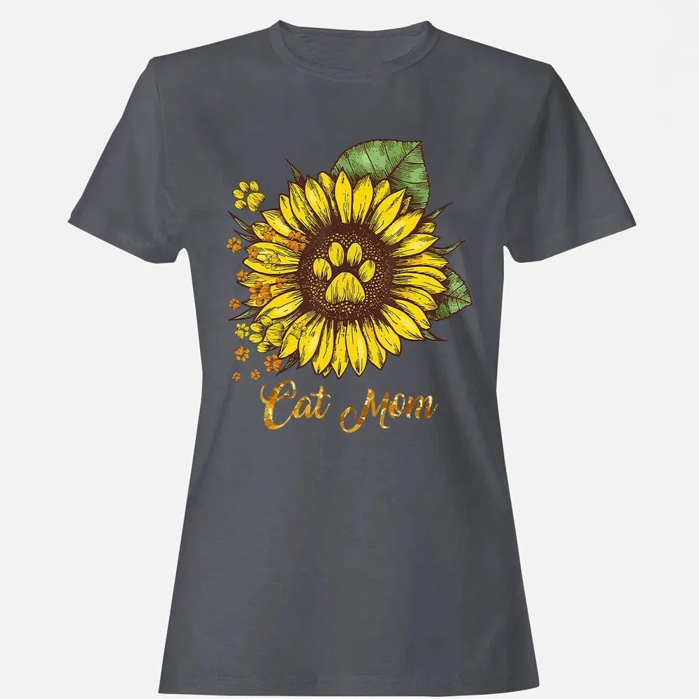 Sunflower Cat men woman  Cat Mom Women's T-shirt - 5