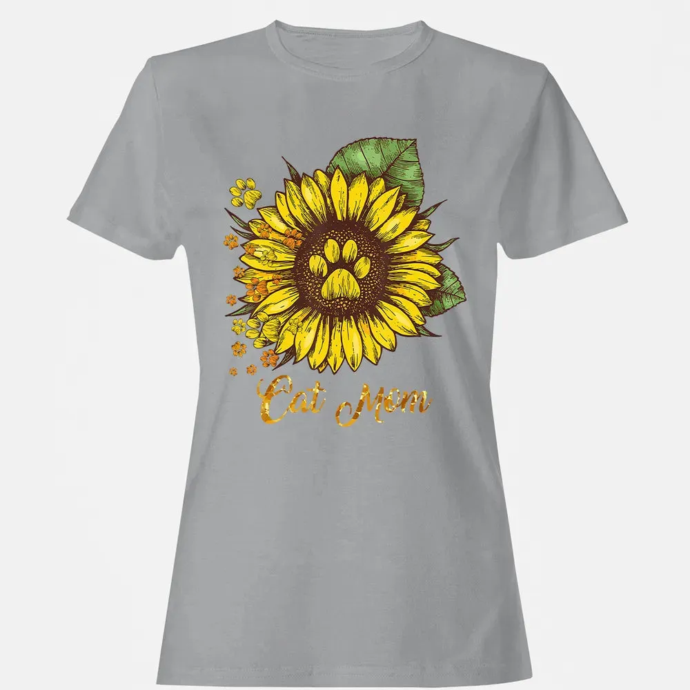 Sunflower Cat men woman  Cat Mom Women's T-shirt - 15
