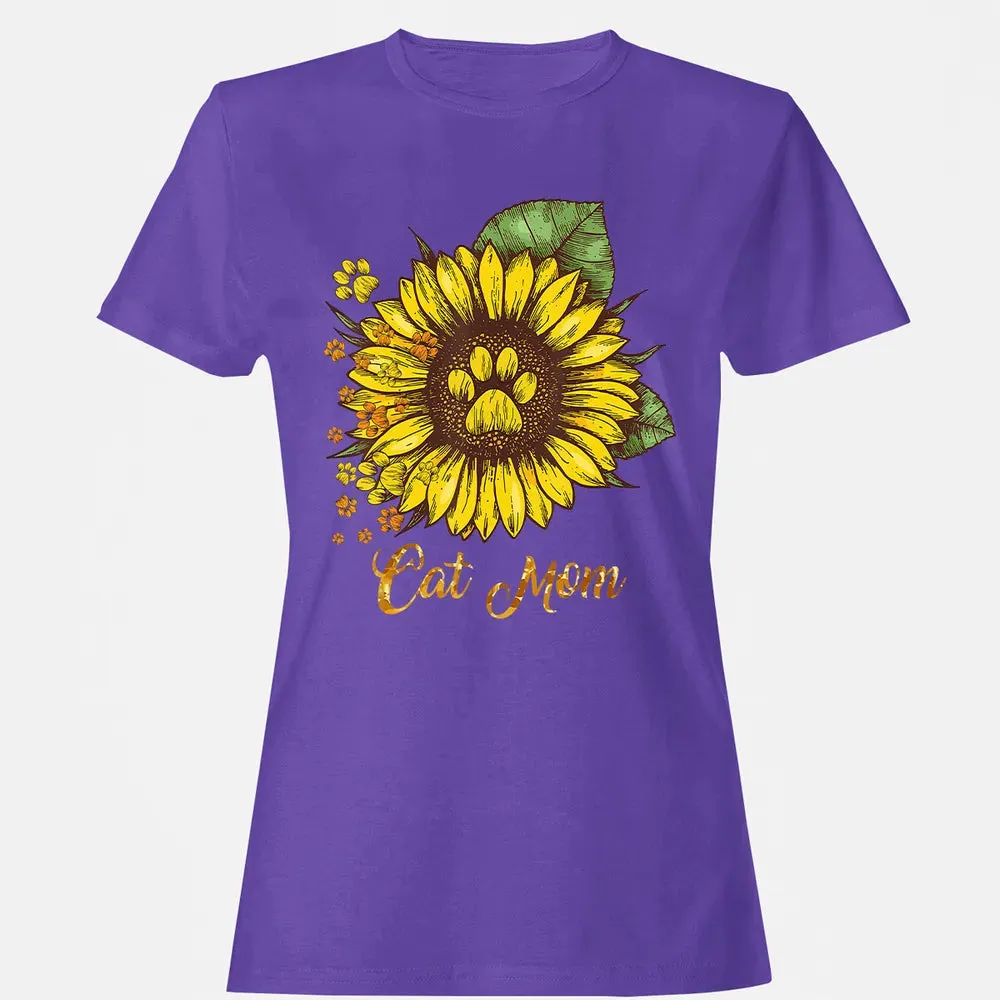 Sunflower Cat men woman  Cat Mom Women's T-shirt - 12