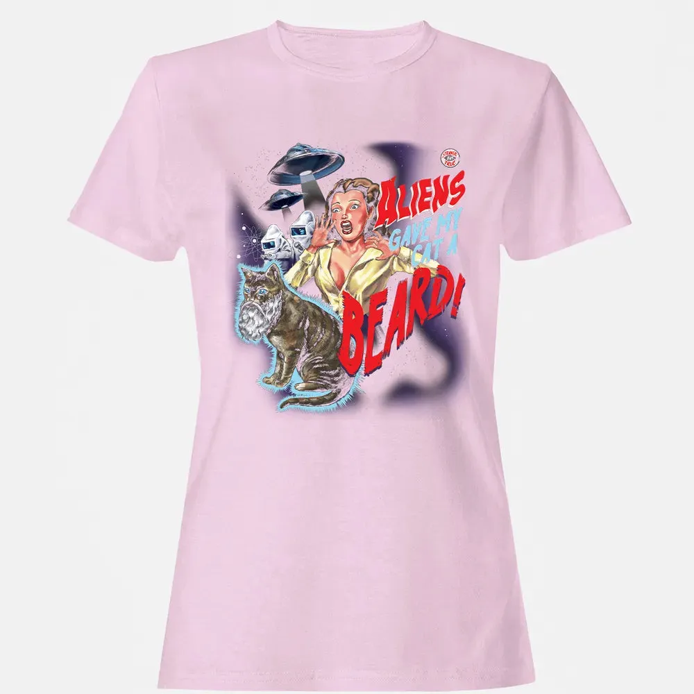 Aliens gave my cat a beard! Women's T-shirt - 9