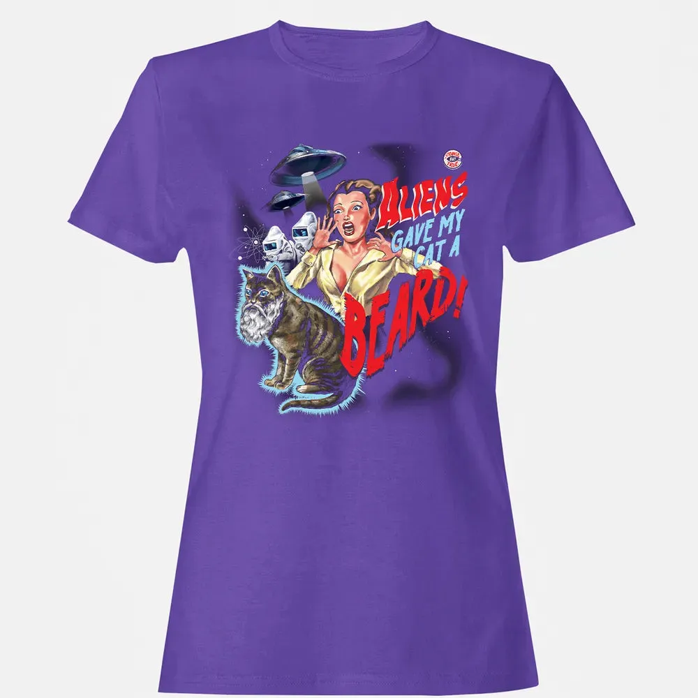 Aliens gave my cat a beard! Women's T-shirt - 12