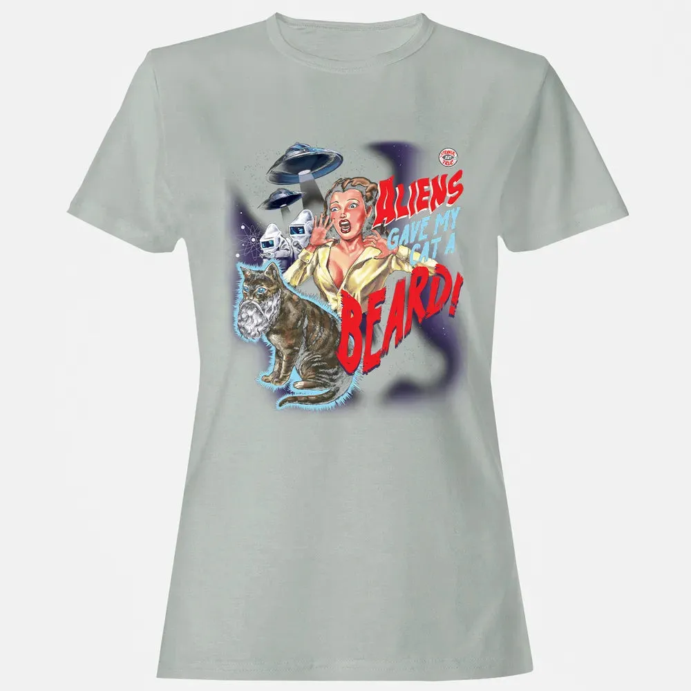 Aliens gave my cat a beard! Women's T-shirt - 2