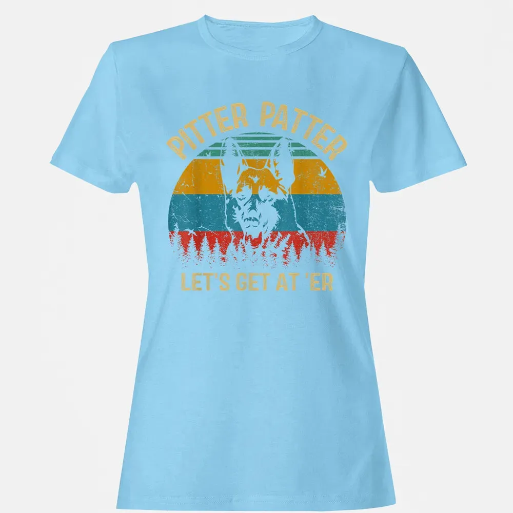 Funny Pitter Vintage Patter German Shepherd 2 Women's T-shirt - 8