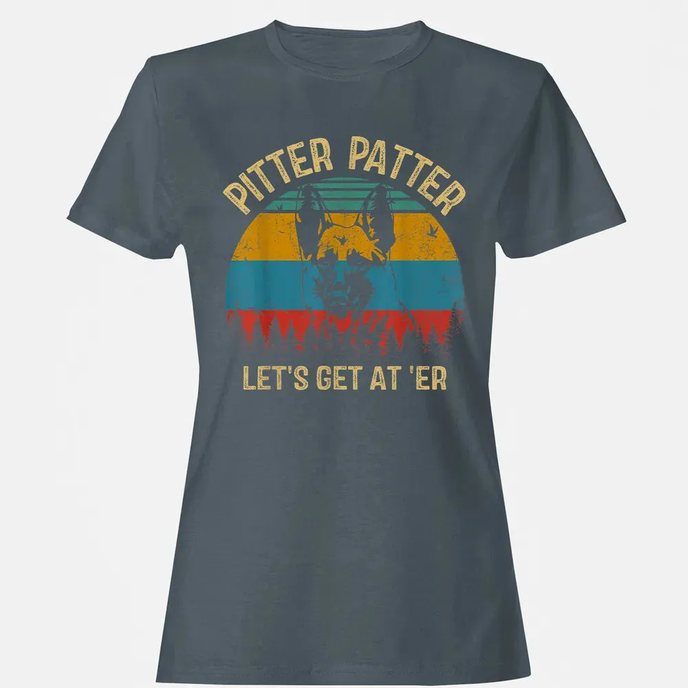 Funny Pitter Vintage Patter German Shepherd 2 Women's T-shirt - 3