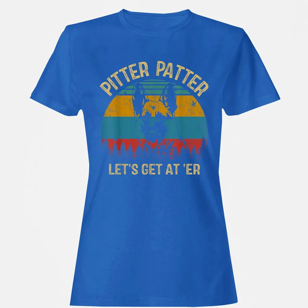 Funny Pitter Vintage Patter German Shepherd 2 Women's T-shirt - 14