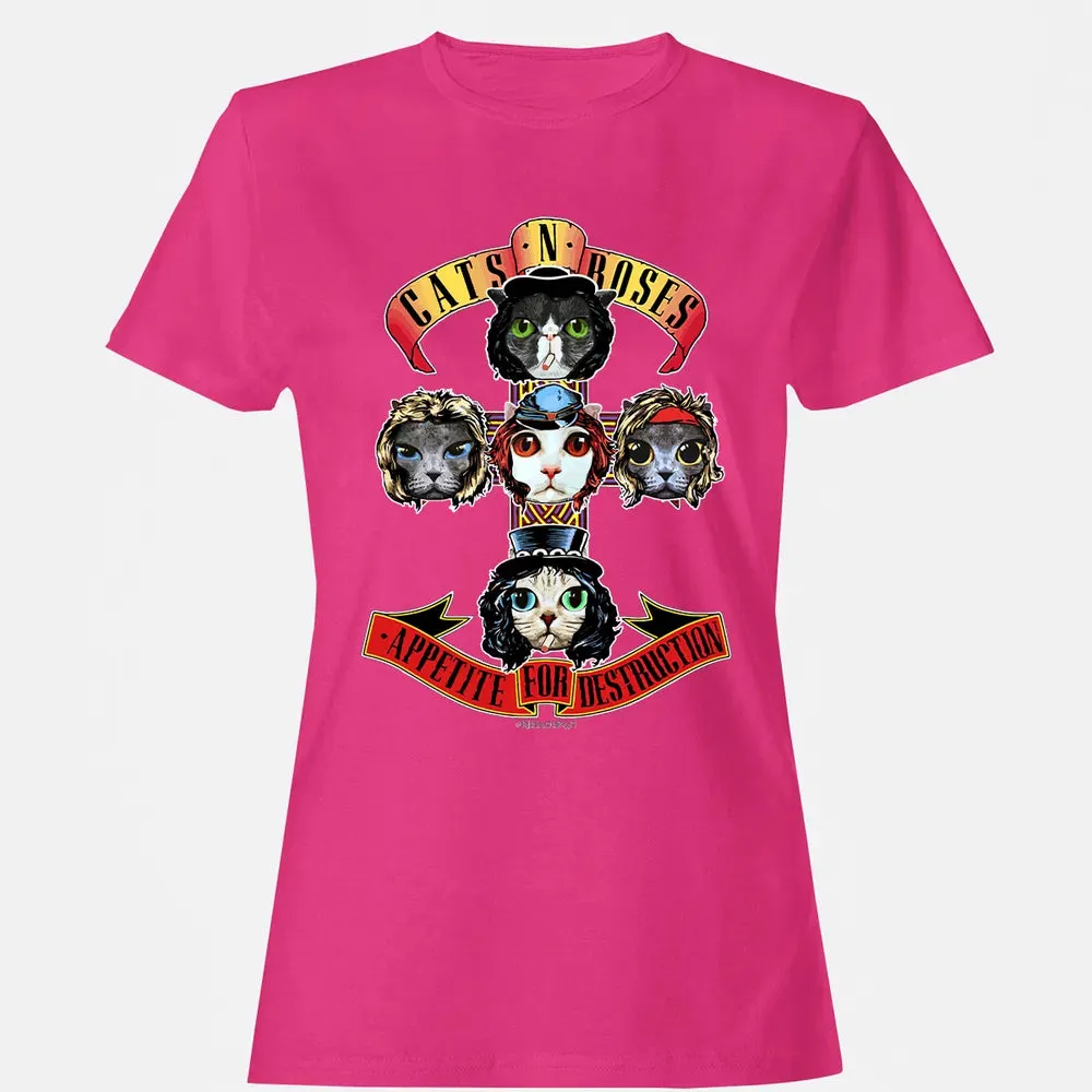 Cats N Roses Women's T-shirt - 6
