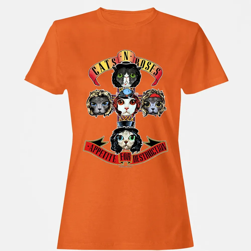 Cats N Roses Women's T-shirt - 11