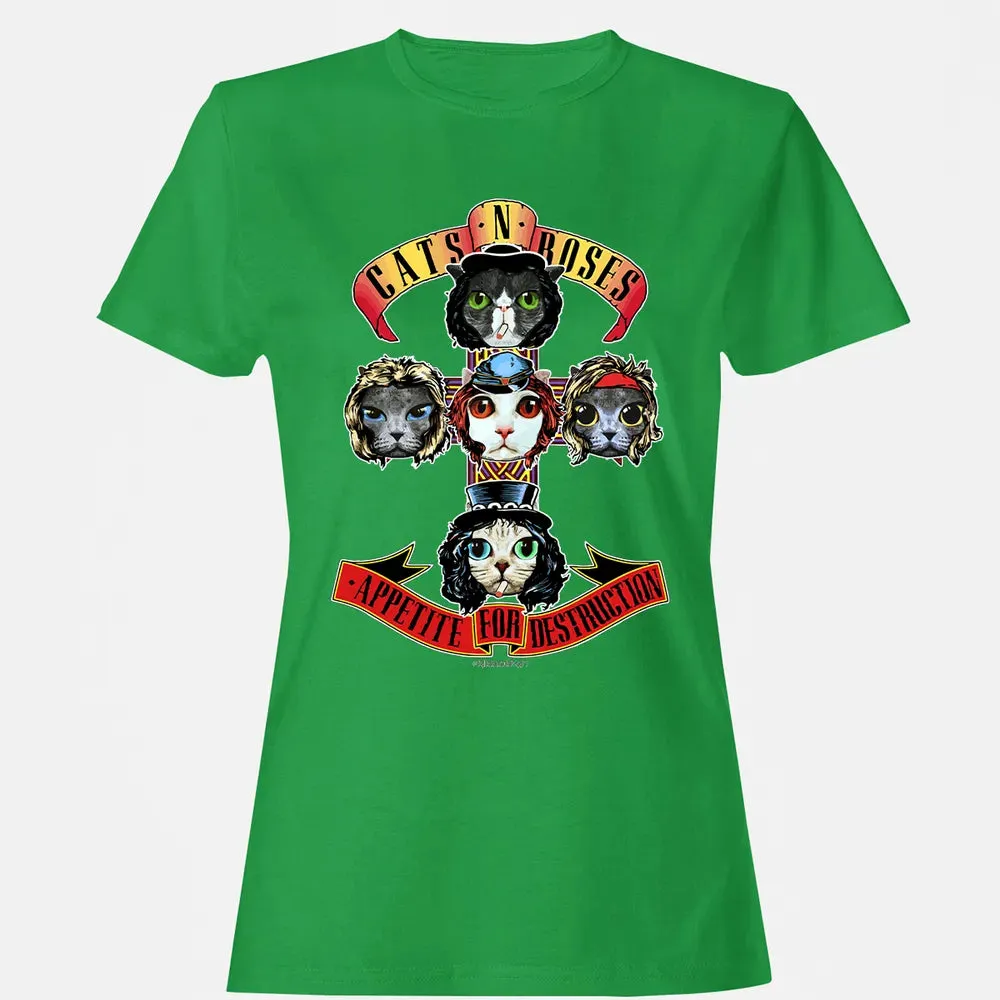 Cats N Roses Women's T-shirt - 7