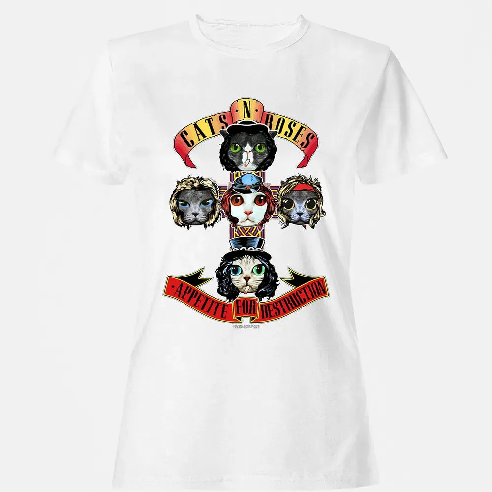 Cats N Roses Women's T-shirt - 16